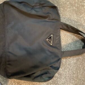 Prada Black Textured Bag